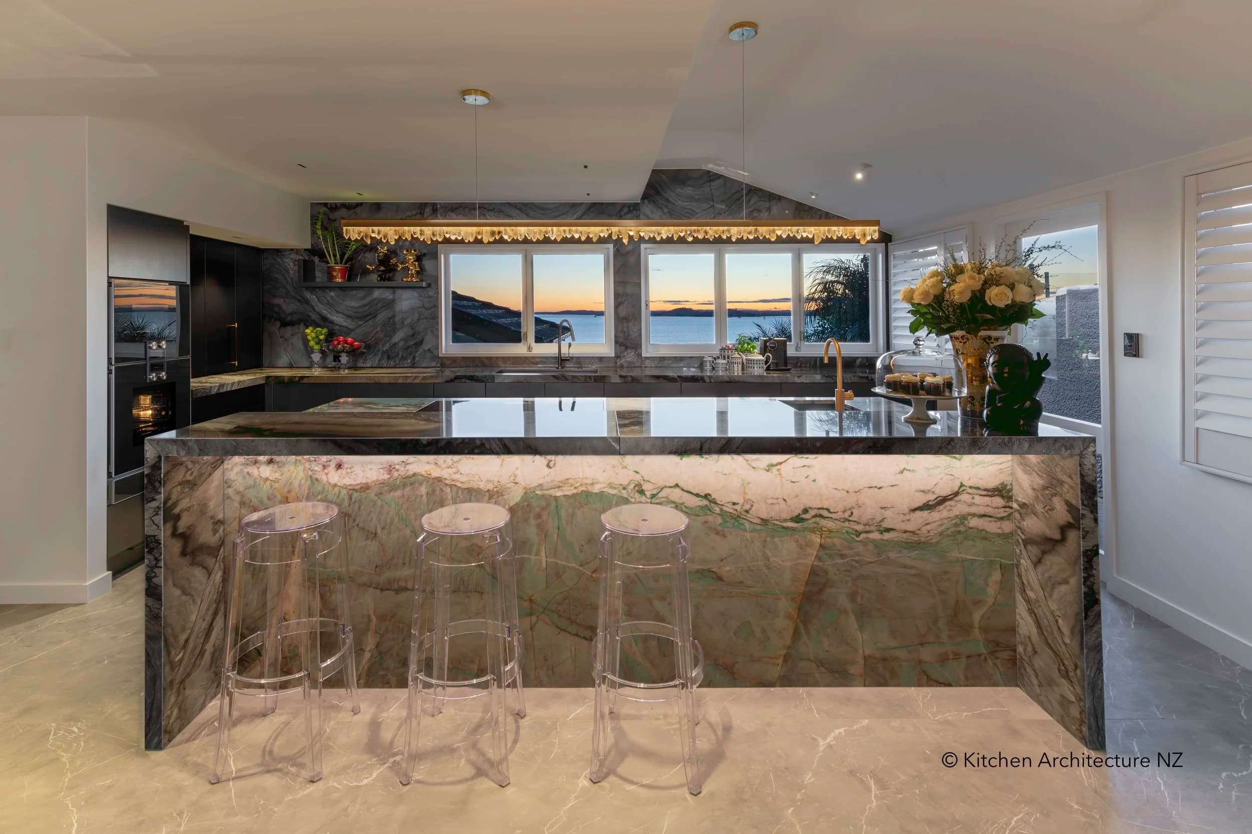 Art Stone kitchen with stone benchtops